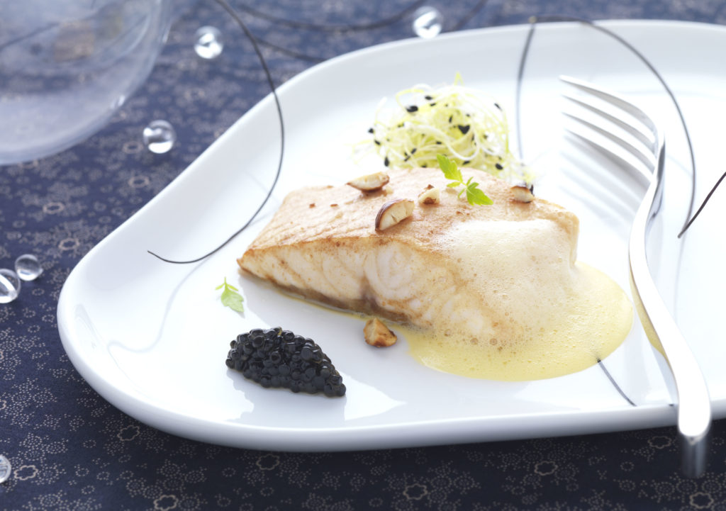 Esturgeon Recette : Recette Esturgeon Aux Noisettes Grillées, Sabayon Beurre Noisette Et