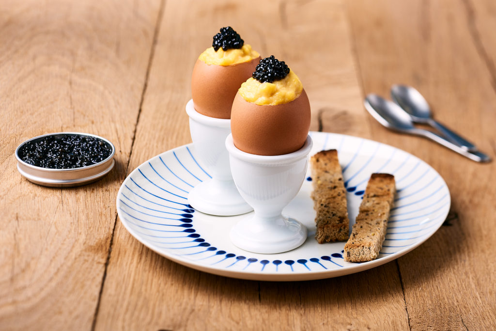 oeuf brouillé caviar